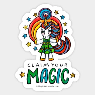 Claim Your Magic - Unicorn - Animals of Inspiration series Sticker